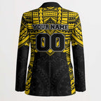 Personalized Richmond Tigers Blazer Polynesian Tribal Pattern Heritage Football