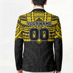 Personalized Richmond Tigers Blazer Polynesian Tribal Pattern Heritage Football