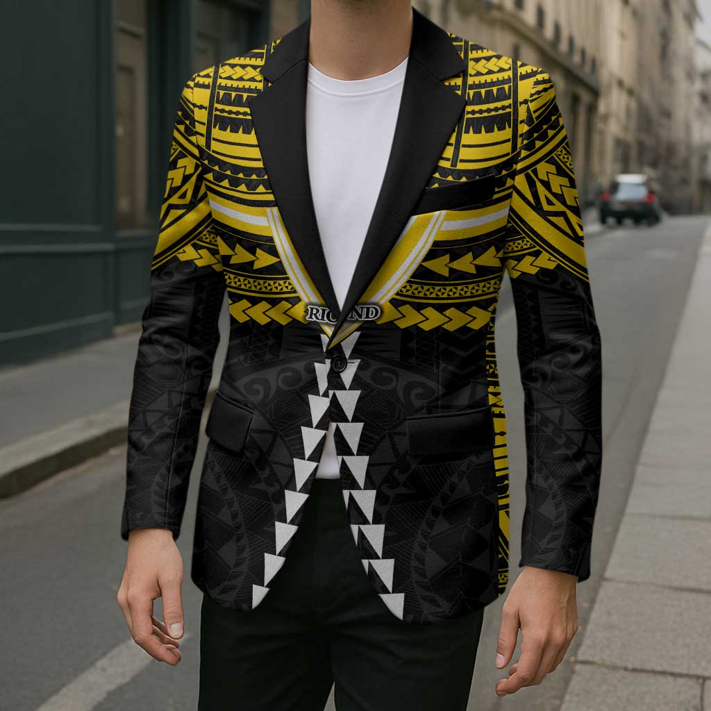 Personalized Richmond Tigers Blazer Polynesian Tribal Pattern Heritage Football