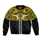 Personalized Richmond Tigers Bomber Jacket Polynesian Tribal Pattern Heritage Football