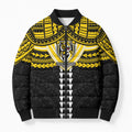 Personalized Richmond Tigers Bomber Puffer Jacket Polynesian Tribal Pattern Heritage Football