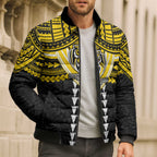 Personalized Richmond Tigers Bomber Puffer Jacket Polynesian Tribal Pattern Heritage Football