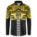 Personalized Richmond Tigers Button Sweatshirt Polynesian Tribal Pattern Heritage Football