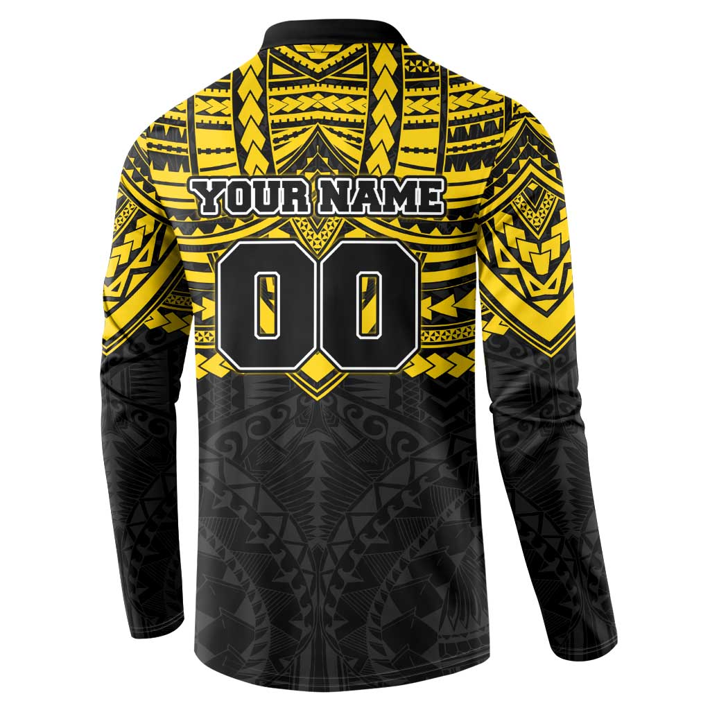 Personalized Richmond Tigers Button Sweatshirt Polynesian Tribal Pattern Heritage Football