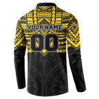 Personalized Richmond Tigers Button Sweatshirt Polynesian Tribal Pattern Heritage Football