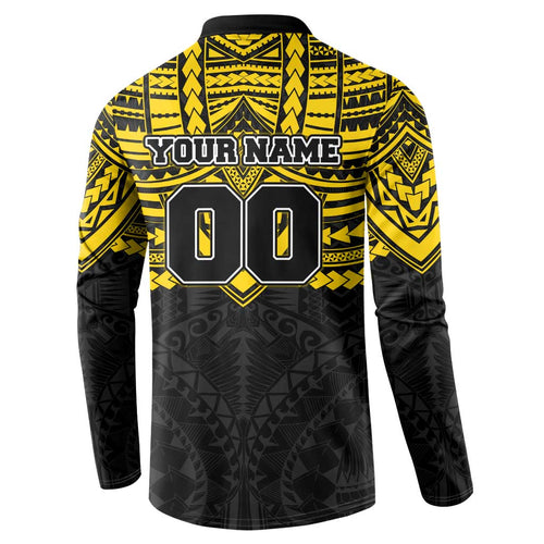 Personalized Richmond Tigers Button Sweatshirt Polynesian Tribal Pattern Heritage Football