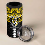 Personalized Richmond Tigers 4 in 1 Can Cooler Tumbler Polynesian Tribal Pattern Heritage Football