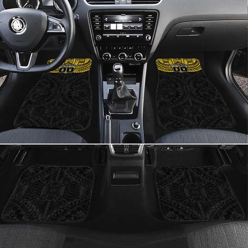 Personalized Richmond Tigers Car Mats Polynesian Tribal Pattern Heritage Football