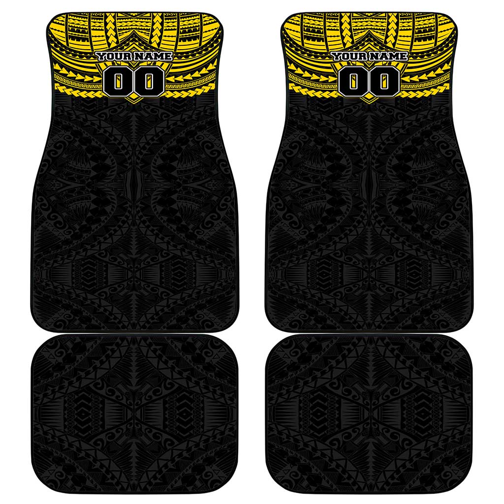 Personalized Richmond Tigers Car Mats Polynesian Tribal Pattern Heritage Football
