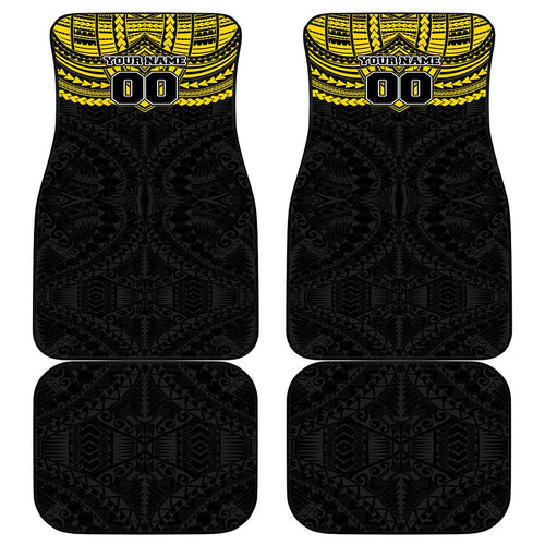 Personalized Richmond Tigers Car Mats Polynesian Tribal Pattern Heritage Football