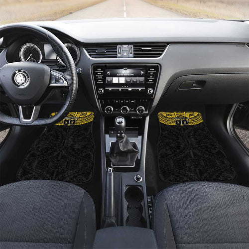 Personalized Richmond Tigers Car Mats Polynesian Tribal Pattern Heritage Football