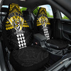 Personalized Richmond Tigers Car Seat Cover Polynesian Tribal Pattern Heritage Football