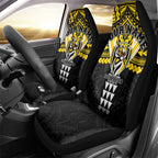 Personalized Richmond Tigers Car Seat Cover Polynesian Tribal Pattern Heritage Football