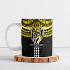 Personalized Richmond Tigers Ceramic Mug Polynesian Tribal Pattern Heritage Football