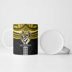 Personalized Richmond Tigers Ceramic Mug Polynesian Tribal Pattern Heritage Football