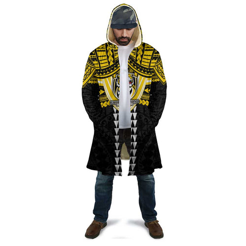 Personalized Richmond Tigers Cloak Polynesian Tribal Pattern Heritage Football