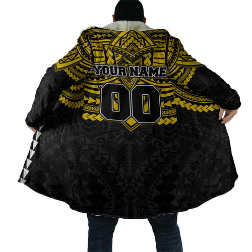 Personalized Richmond Tigers Cloak Polynesian Tribal Pattern Heritage Football