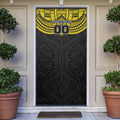 Personalized Richmond Tigers Door Cover Polynesian Tribal Pattern Heritage Football
