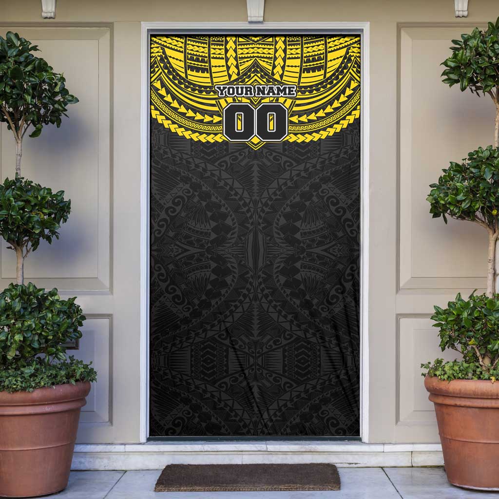 Personalized Richmond Tigers Door Cover Polynesian Tribal Pattern Heritage Football