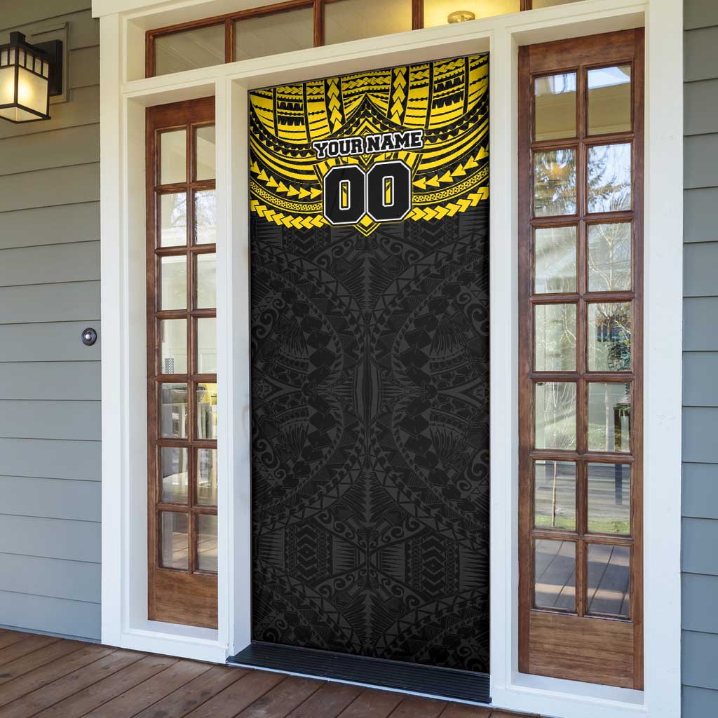 Personalized Richmond Tigers Door Cover Polynesian Tribal Pattern Heritage Football