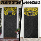 Personalized Richmond Tigers Door Cover Polynesian Tribal Pattern Heritage Football