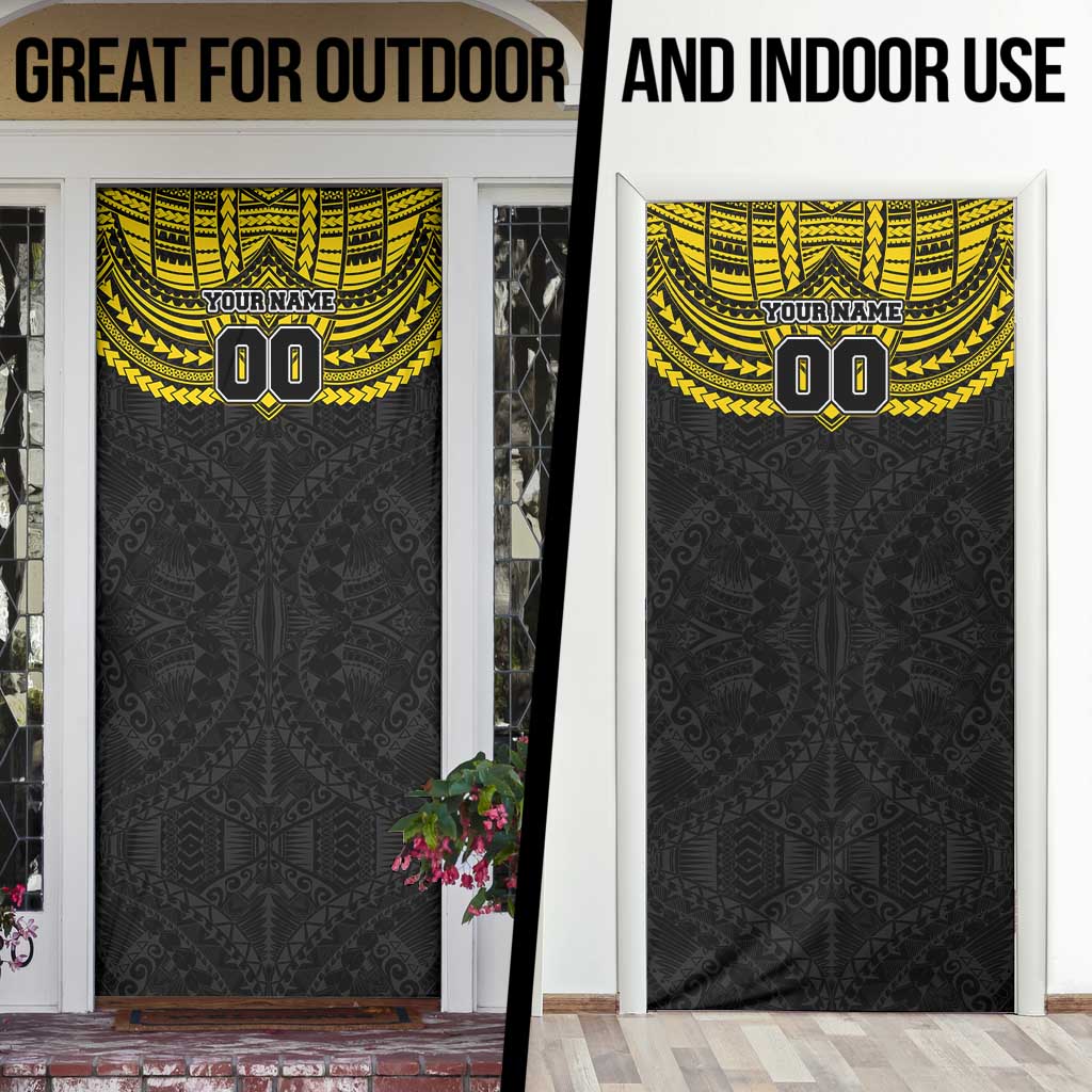 Personalized Richmond Tigers Door Cover Polynesian Tribal Pattern Heritage Football