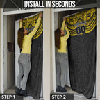 Personalized Richmond Tigers Door Cover Polynesian Tribal Pattern Heritage Football