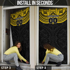 Personalized Richmond Tigers Door Cover Polynesian Tribal Pattern Heritage Football
