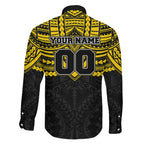 Personalized Richmond Tigers Family Matching Off Shoulder Short Dress and Hawaiian Shirt Polynesian Tribal Pattern Heritage Football
