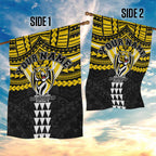 Personalized Richmond Tigers Garden Flag Polynesian Tribal Pattern Heritage Football