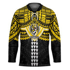 Personalized Richmond Tigers Hockey Jersey Polynesian Tribal Pattern Heritage Football