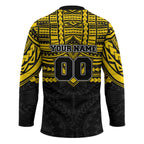 Personalized Richmond Tigers Hockey Jersey Polynesian Tribal Pattern Heritage Football