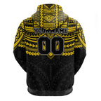 Personalized Richmond Tigers Hoodie Polynesian Tribal Pattern Heritage Football