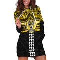 Personalized Richmond Tigers Hoodie Dress Polynesian Tribal Pattern Heritage Football