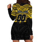 Personalized Richmond Tigers Hoodie Dress Polynesian Tribal Pattern Heritage Football