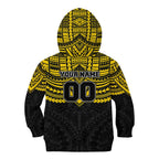 Personalized Richmond Tigers Kid Hoodie Polynesian Tribal Pattern Heritage Football