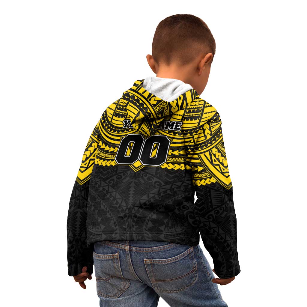 Personalized Richmond Tigers Kid Hoodie Polynesian Tribal Pattern Heritage Football