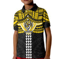 Personalized Richmond Tigers Kid Polo Shirt Polynesian Tribal Pattern Heritage Football
