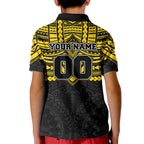 Personalized Richmond Tigers Kid Polo Shirt Polynesian Tribal Pattern Heritage Football