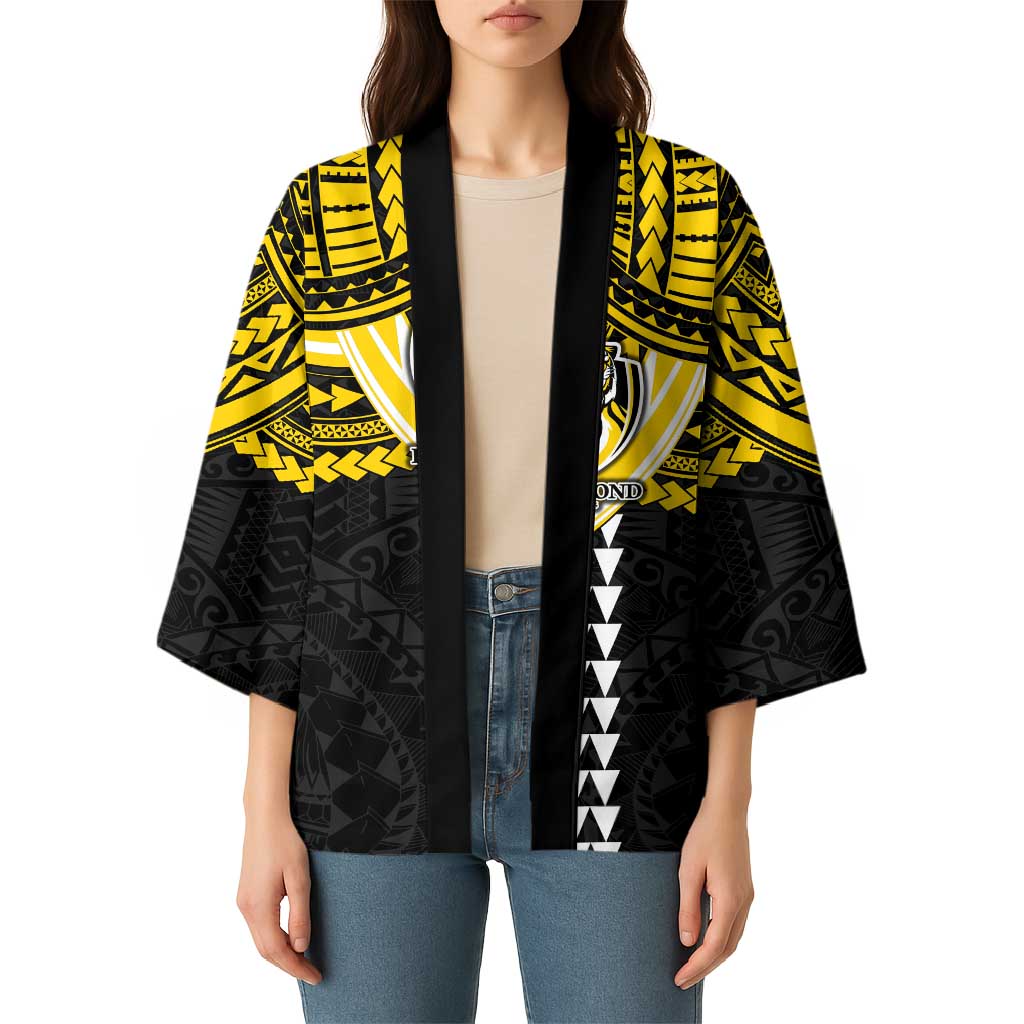 Personalized Richmond Tigers Kimono Polynesian Tribal Pattern Heritage Football