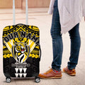 Personalized Richmond Tigers Luggage Cover Polynesian Tribal Pattern Heritage Football