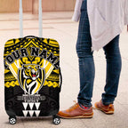 Personalized Richmond Tigers Luggage Cover Polynesian Tribal Pattern Heritage Football
