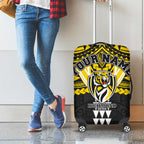 Personalized Richmond Tigers Luggage Cover Polynesian Tribal Pattern Heritage Football