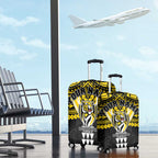 Personalized Richmond Tigers Luggage Cover Polynesian Tribal Pattern Heritage Football