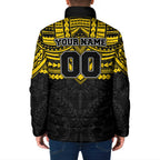 Personalized Richmond Tigers Padded Jacket Polynesian Tribal Pattern Heritage Football