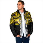 Personalized Richmond Tigers Padded Jacket Polynesian Tribal Pattern Heritage Football