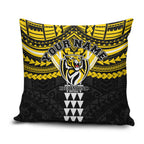 Personalized Richmond Tigers Pillow Cover Polynesian Tribal Pattern Heritage Football