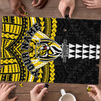 Personalized Richmond Tigers Puzzle Polynesian Tribal Pattern Heritage Football