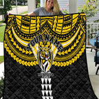 Personalized Richmond Tigers Quilt Polynesian Tribal Pattern Heritage Football