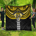 Personalized Richmond Tigers Quilt Polynesian Tribal Pattern Heritage Football